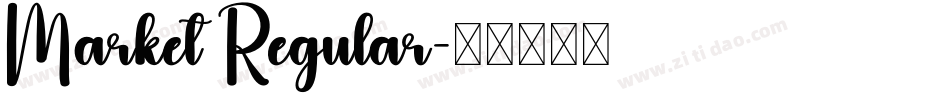 Market Regular字体转换